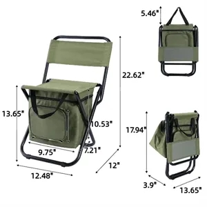 Portable Fishing Chair With Cooler Bag