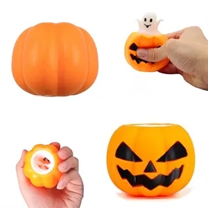 Pumpkin Stress Toys With Ghost in Cups
