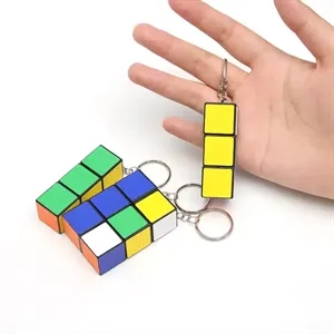 Puzzle Cube LED Keychain