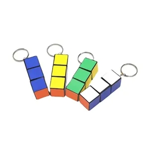 Puzzle Cube LED Keychain
