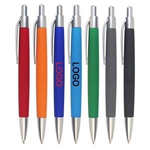 Rubber Coated Click Ballpoint Pen