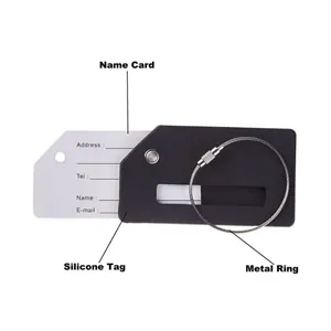 Silicone Airplane Suitcase Luggage Tag