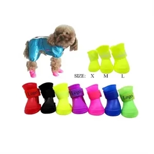 Silicone Anti-Slip Waterproof Pet Shoes