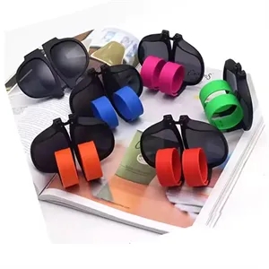Silicone Foldable Slap Bracelet Sunglass