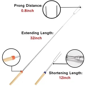 Skewers Telescoping Forks Marshmallow Roasting Sticks