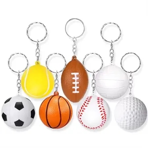 Soccer Ball Stress Reliever Key Chain