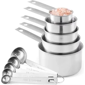 Stainless Steel Measuring Cups And Spoons