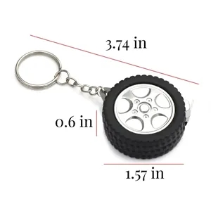 Tyre Shape Measure W/Key Ring/Steel Tape