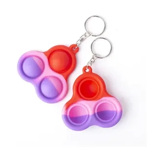 Unzip UFO Push Pop Bubble Keychain
