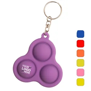 Unzip UFO Push Pop Bubble Keychain