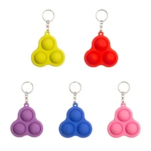 Unzip UFO Push Pop Bubble Keychain