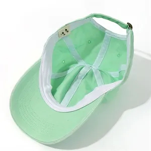 Washed Cotton Baseball Caps w/ Custom Embroidery Adjustable