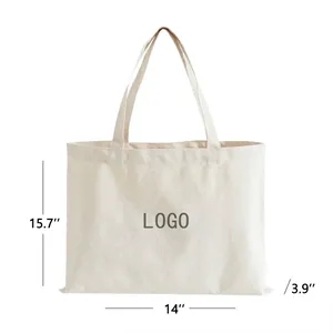 Waterproof Canvas Tote Bag With Pockets For Commuters