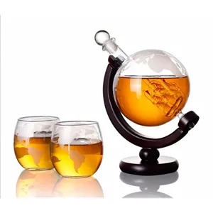 Whiskey Globe Decanter Set
