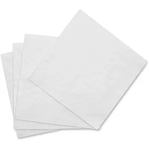 White Beverage Napkins-Digital Full Color