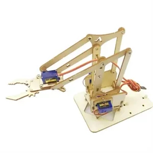 Wooden puzzle robot arm