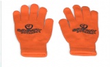 Orange Knitted glove