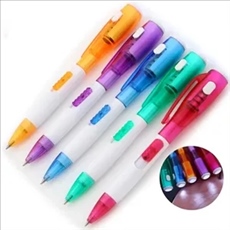 3-In-1 LED Ballpoint Pen With Counterfeit Detector