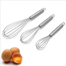 3-Piece Stainless Steel Whisk Set (8