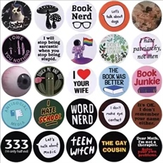 3" Round Pin-back Custom Buttons
