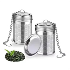 304 Stainless Steel Threaded Lid Loose Leaf Tea Steeper
