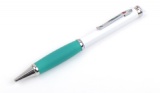 Hefty Stylus Metal Ballpoint Pen W/ Colors Rubber Grip