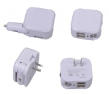 2-in-1 Dual Car/Wall Charger