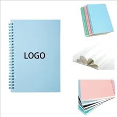 A5 Thick Plastic Hardcover Spiral Notebook