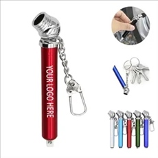 Aluminum Tire Gauge Keychain