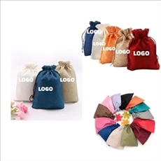 Burlap Bags with Drawstring