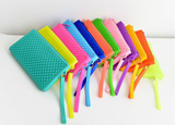 Candy jelly color silicone rubber pouches