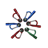 Carabiner with Compass and Flashlight