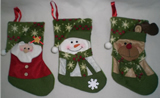Christmas stockings decorated