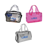 Clear PVC Vinyl Cosmetic Tote Bag with Handle