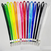 Coloured webbing ID badge lanyard