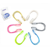 Custom logo silicone Swimming nose clip