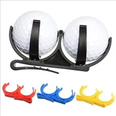 Double Golf  Ball Clamp Rotating Folding Accessory