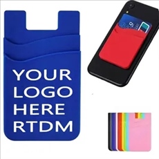 Double Layer Silicone Card Holder Phone Wallet
