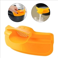 Duck-Bill shaped strainer