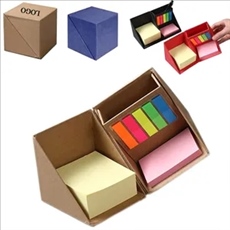Folding Sticky Notes Cube Box With Pen Holder
