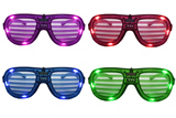 Glow LED Slotted Glasses