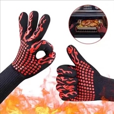 Heat Resistant BBQ Oven Gloves