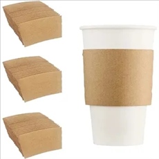 Kraft Paper Coffee Cup Clutch Sleeve
