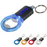 LED Bottle Opener Keychain, Flashlight Keyring Bottle Opener