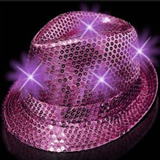 LED Shining Hat,LED Sequin Cowboy Hat