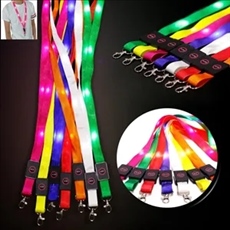 Led Light Up Neon Necklace Neck Lanyard