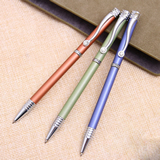 Luxury Metal Retractable Ballpoint Pen with rhinestone