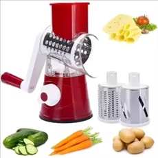 Manual Multifunction Vegetable Slicer W/ Drum Grater