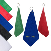 Microfiber Golf Towel with Grommet & Hook