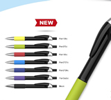 New design coco ball pens black balls & colorful trims